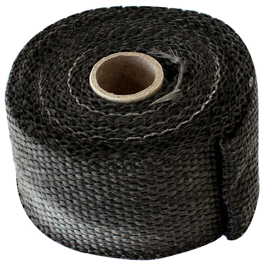 EXHAUST INSULATION WRAP2"X15FT15 FOOT BLACK ROLL Default Title