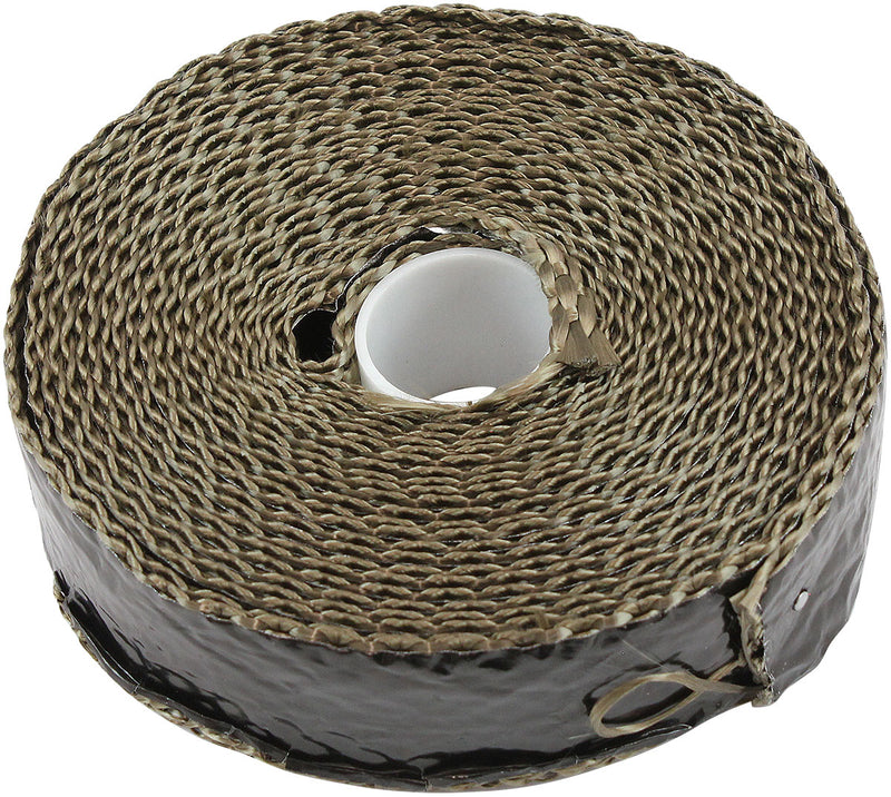 TITANIUM ALUMINISED EXHAUST   WRAP INSULATION 1" x 50ft ROLLBLACK FOIL Aeroflow AF 91-3016