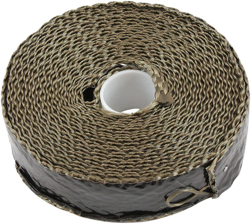 TITANIUM ALUMINISED EXHAUST   WRAP INSULATION 1" x 50ft ROLLBLACK FOIL Aeroflow AF 91-3016