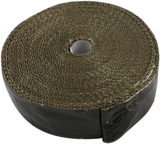 TITANIUM ALUMINISED EXHAUST   WRAP INSULATION 2" x 50ft ROLLBLACK FOIL Aeroflow AF 91-3017
