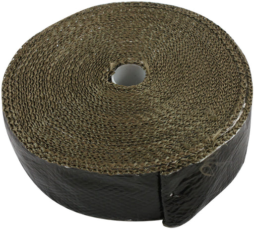 TITANIUM ALUMINISED EXHAUST   WRAP INSULATION 2" x 50ft ROLLBLACK FOIL Aeroflow AF 91-3017