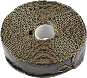 TITANIUM ALUMINISED EXHAUST   WRAP INSULATION 1" x 15ft ROLLBLACK FOIL Aeroflow AF 91-3018