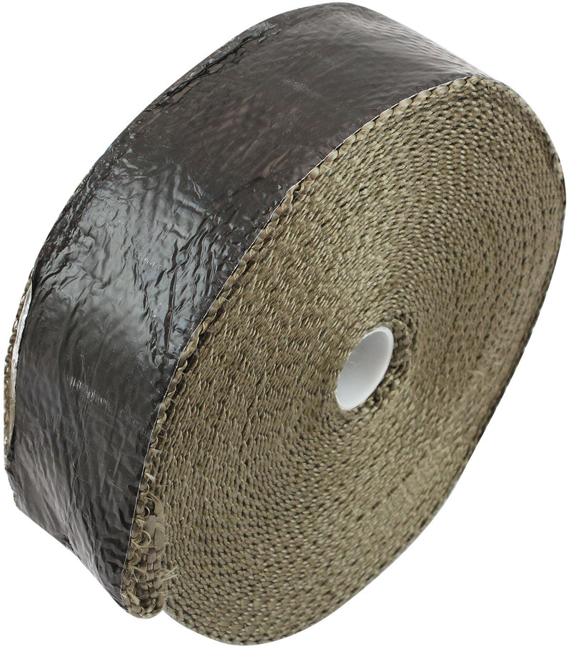 TITANIUM ALUMINISED EXHAUST   WRAP INSULATION 2" x 15ft ROLLBLACK FOIL Aeroflow AF 91-3019