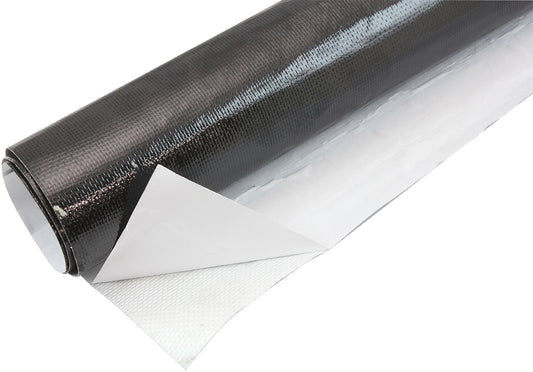12"X12" SHEET ALUMINISED HEAT BARRIER ADHESIVE BACKED BLACK