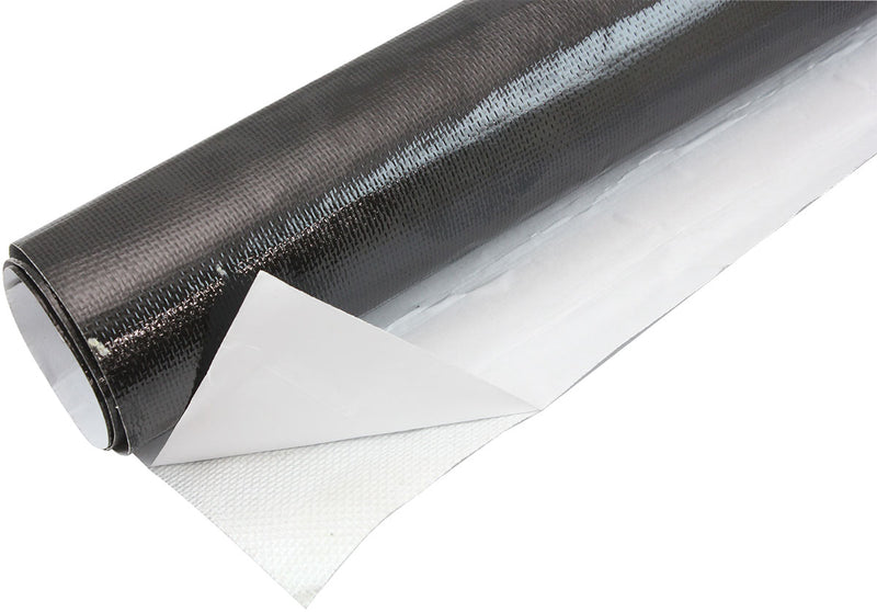 12"X12" SHEET ALUMINISED HEAT BARRIER ADHESIVE BACKED BLACK