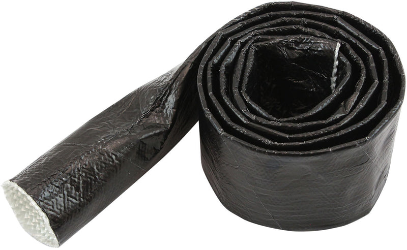 ALUMINISED HEAT SLEEVE 5/8"-1"BLACK FINISH 1 meter / 3 ft