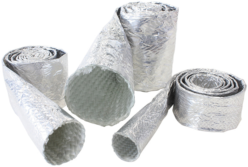 ALUMINISED SLEEVE 1-5/8-2"    SILVER FINISH 1 meter / 3 ft