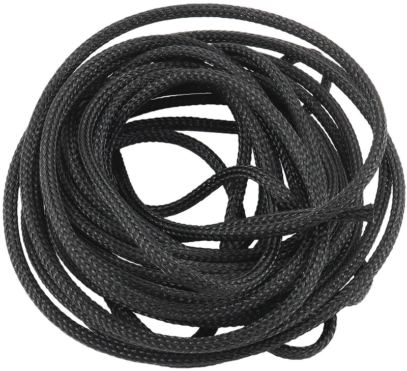 1/8" 7.6 METER HEAT FLEX BRAIDBLACK TIGHT WEAVE HIGH COVERAG