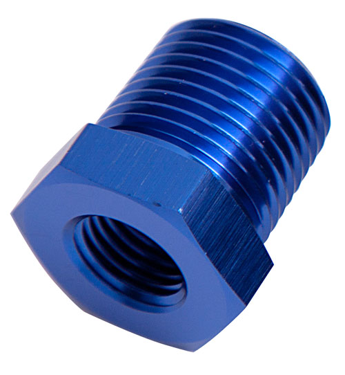 NPT PIPE REDUCER, BLUE        3/4" NPT MALE, 1/2" NPT FEMALE