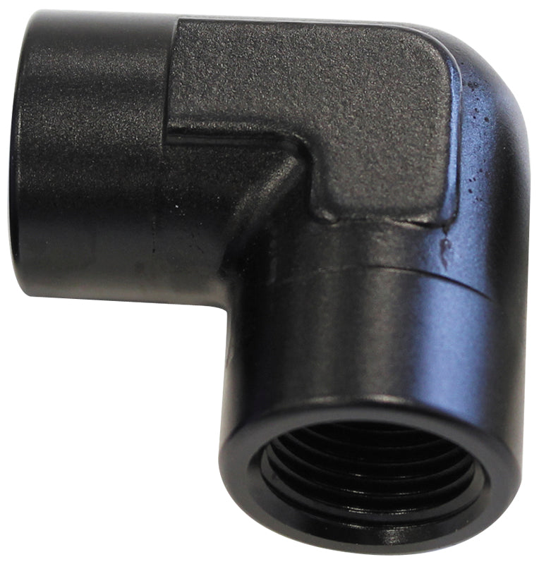 90 Deg Female - Female Elbow 1/8 NPT Black