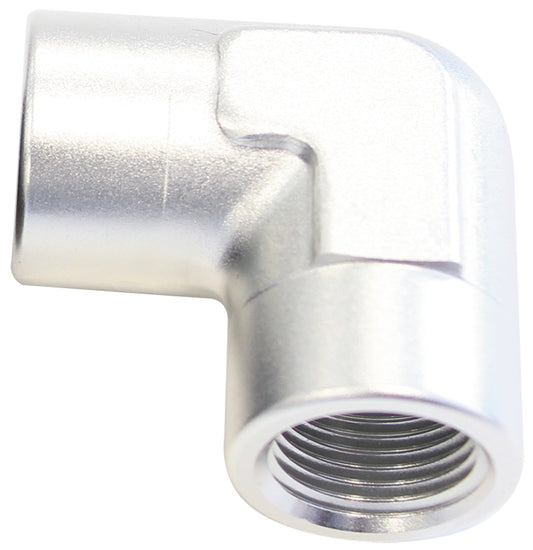 90 Deg Female - Female Elbow 1/8 NPT Silver
