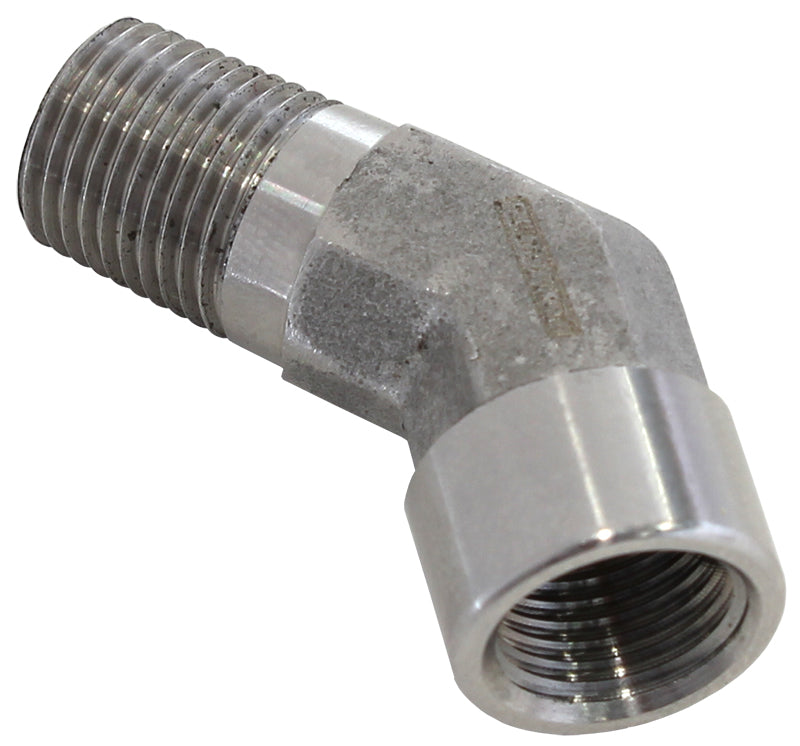 45 Deg Female - Male Elbow 1/8NPT STAINLESS STEEL