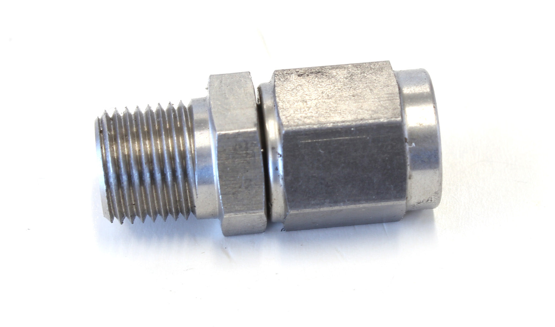 1/8" NPT TO -3AN FEMALE NUT   STAINLESS STRAIGHT SWIVEL NUT Default Title