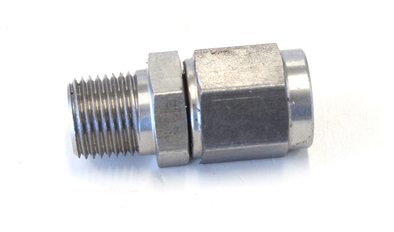 1/8" NPT TO -3AN FEMALE NUT   STAINLESS STRAIGHT SWIVEL NUT