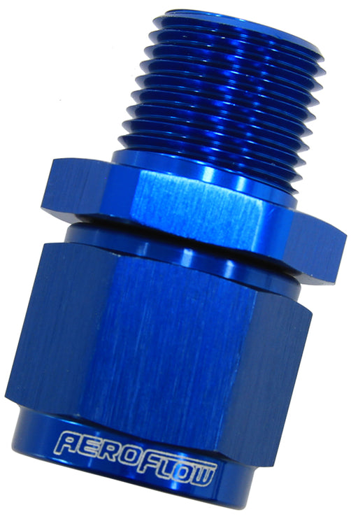 1/2" NPT TO -10AN FEMALE NUT  BLUE STRAIGHT SWIVEL NUT
