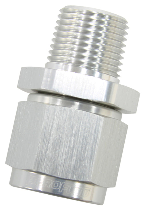 1/2" NPT TO -12AN FEMALE NUT  SILVER STRAIGHT SWIVEL NUT