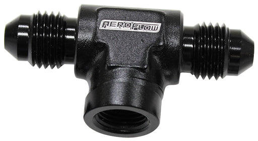 -4AN MALE TEE WITH 1/8 ON SIDEBLACK FEMALE 1/8" NPT ON SIDE