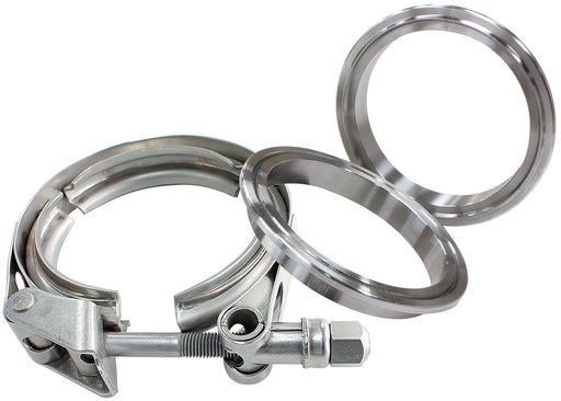 2.75" V BAND CLAMP KIT 2xALLOYRINGS & 1 X STAINLESS CLAMP