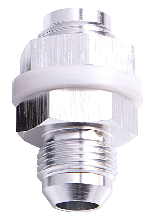 FUEL CELL FITTING -6AN        SILVER FUEL CELL BULKHEAD FITT Default Title