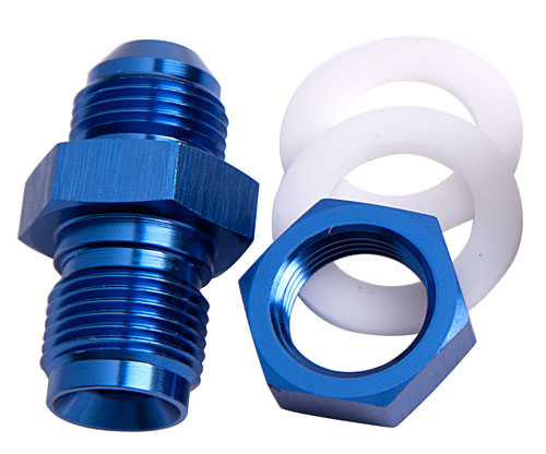 FUEL CELL FITTING -8AN        BLUE FUEL CELL BULKHEAD FITT Default Title