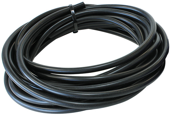 Silicone Vacuum Hose Black I.D1/8" 3mm, Wall 2.5mm,         25 Foot 7.6m Roll 9231-012-25