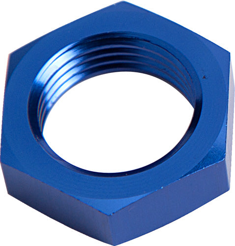 BULKHEAD NUT -4AN             BLUE SINGLE NUT