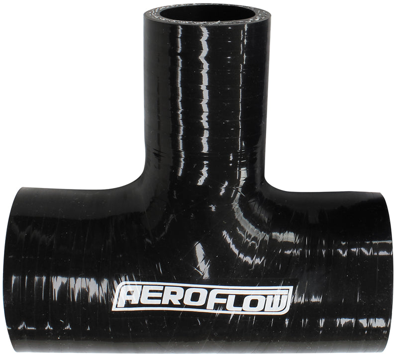 Silicone Tee piece 2-1/2" 63mmrun & 1-3/8" 35mm side,Black  100mm long on run50mm on side