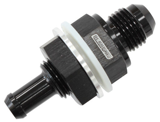 -8AN BULKHEAD FITTING WITH 1/2BARB FOR PUSH ON HOSE