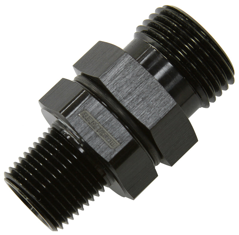 -10 ORB TO 3/8" NPT COUPLER   BLACK -10 ORB TO 3/8"