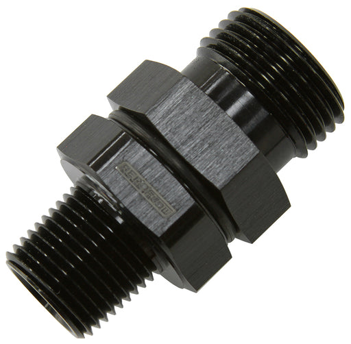 -10 ORB TO 3/8" NPT COUPLER   BLACK -10 ORB TO 3/8"