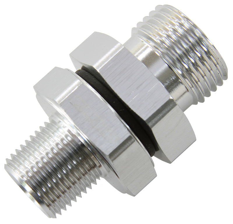 -10 ORB TO 3/8" NPT COUPLER   SILVER -10 ORB TO 3/8"