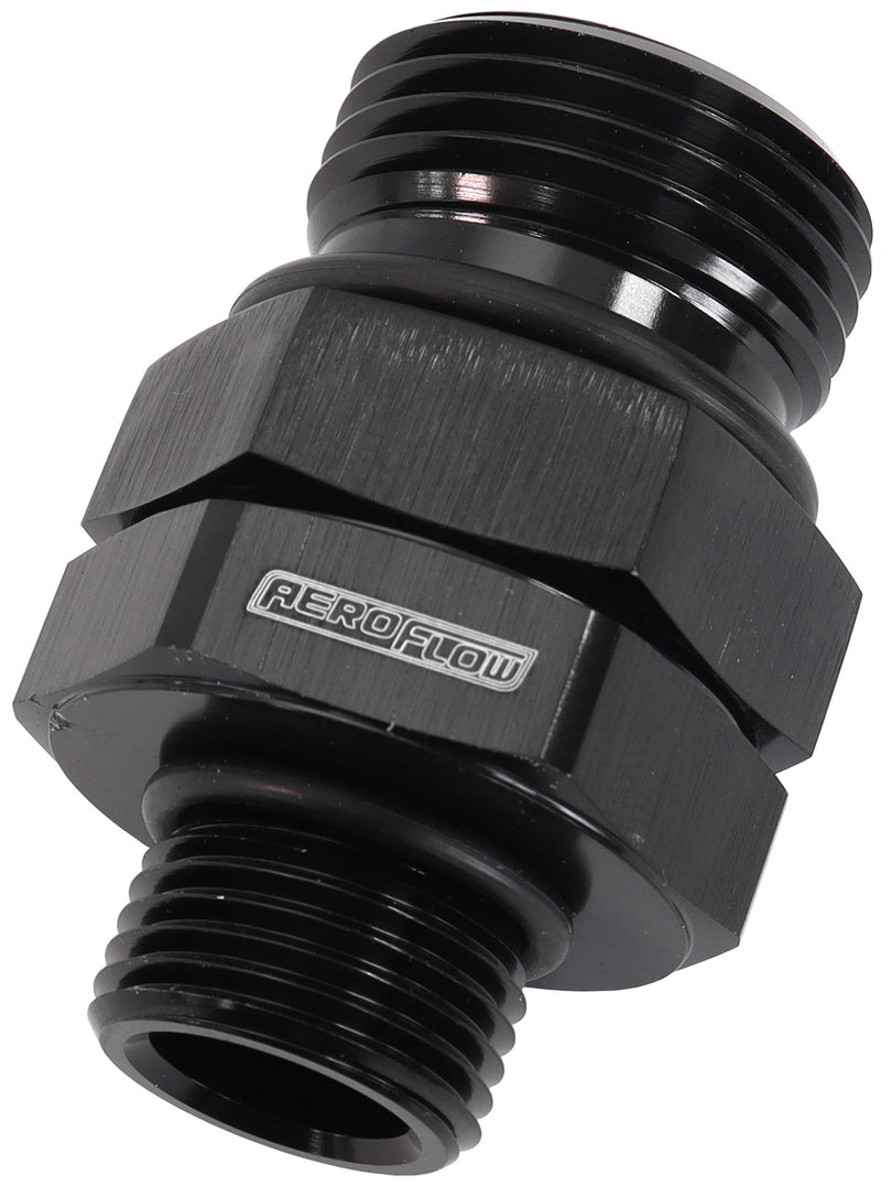-8 ORB SWIVEL TO -6 ORB       BLACK FULL SWIVEL