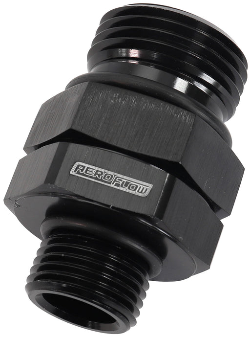-8 ORB SWIVEL TO -6 ORB       BLACK FULL SWIVEL