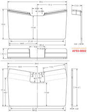 PRO STREET ALUMINIUM RACE SEATUPPER SEAT MOUNTING BRACKET