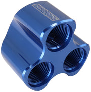INLINE 4 PORT DISTRIBUTION    BLOCK -10 ORB TO 3 x -8 BLUE