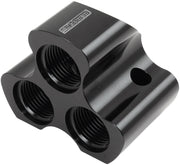 INLINE 4 PORT DISTRIBUTION    BLOCK -12 ORB TO 3 x -10 BLACK