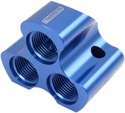 INLINE 4 PORT DISTRIBUTION    BLOCK -12 ORB TO 3 x -10 BLUE
