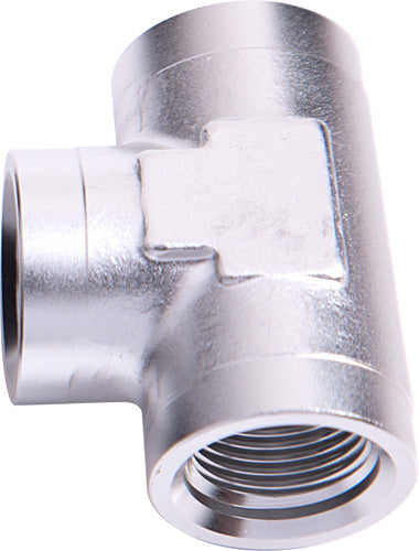 FEMALE TEE -16 ORB            SILVER 3X -16 ORB PORTS