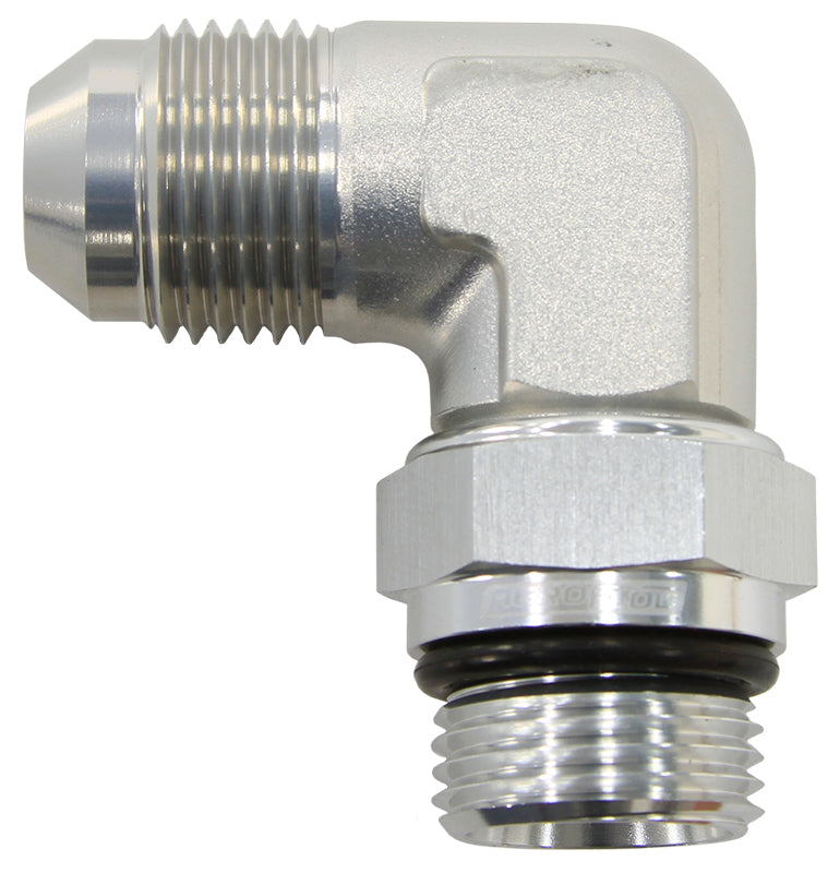 MALE -8 ORB 90 TO -8AN MALE   SILVER FULL SWIVEL Default Title
