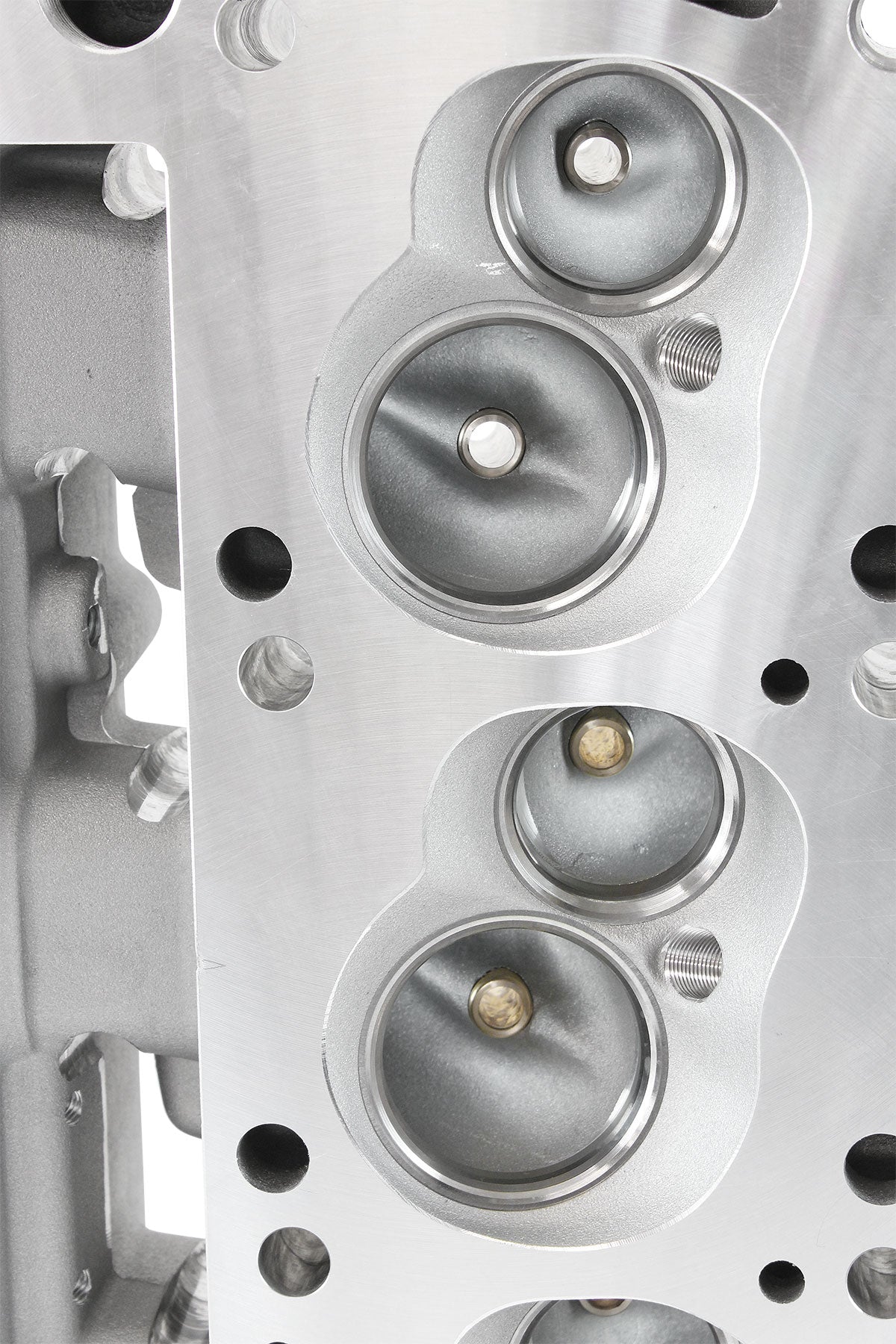 2V CLEVELAND  ALLOY HEADS BARE68cc, 2.10"/1.65" VALVES 205cc