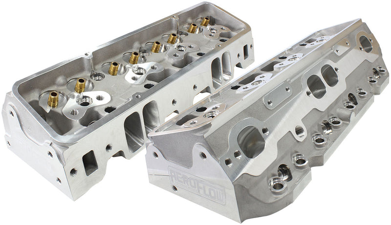 SBC 213cc CNC ALLOY HEADS BARE64cc, 2.08"/1.60" VALVES, PAIR