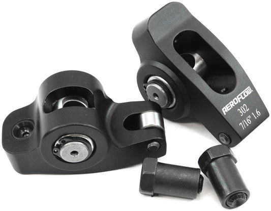 SBF ROCKER ARMS 7/16" STUD 1.6RATIO WINDSOR 302 351 ROLLER  ALLOY Aeroflow - AF 95-1122-2