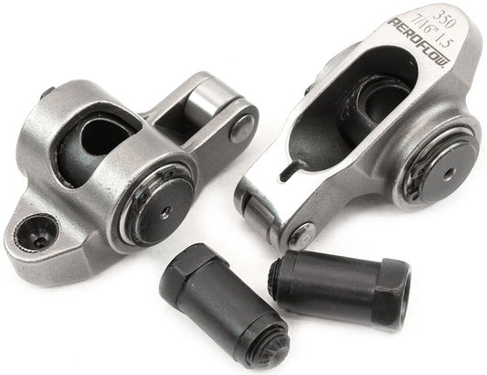 SBC S/S ROCKER ARMS 7/16" STUD1.50 RATIO 350 STAINLES ROLLER2 Aeroflow - AF 95-1205-2