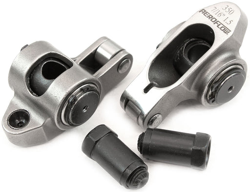 SBC S/S ROCKER ARMS 7/16" STUD1.50 RATIO 350 STAINLES ROLLER2 Aeroflow - AF 95-1205-2