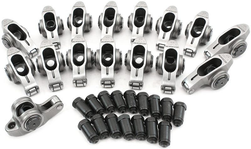 BBC S/S ROCKER ARMS 7/16" STUD1.73 RATIO 454 STAINLES ROLLER16 Aeroflow - AF 95-1216