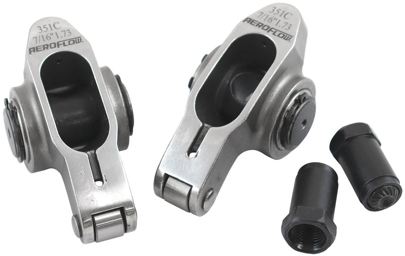 FORD CLEVELAND S/S ROCKER ARM 7/16" STUD 1.73 351C ROLLER 2 STAINLESS Aeroflow 95-1228-2
