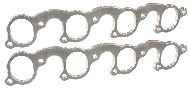 Ford 302-351C header flanges  2" oval port  EDELBROCK PAIR