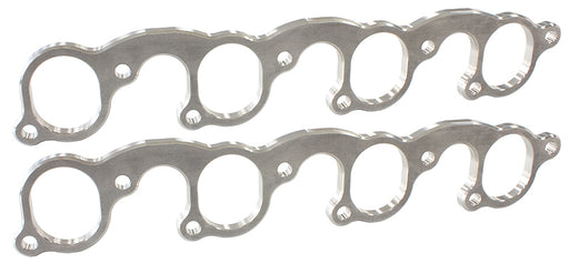 Ford 302-351C header flanges  2" oval port  EDELBROCK PAIR