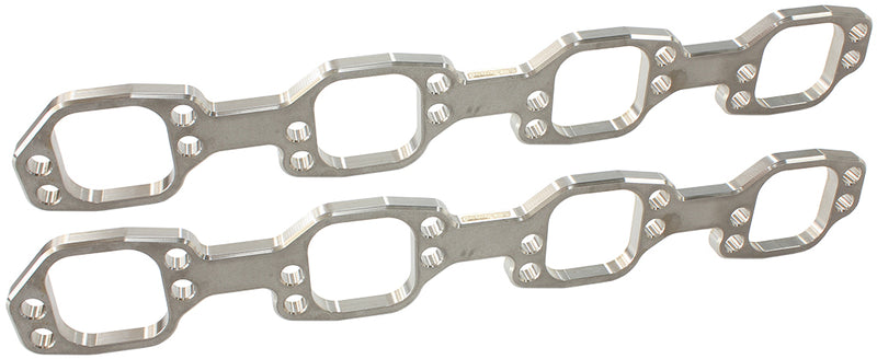 Ford 289-351W header flanges  2" square port, Victor jr PAIR