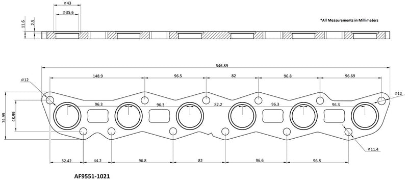 NISSAN RB30 HEADER FLANGE     ONLY - CNC MACHINED